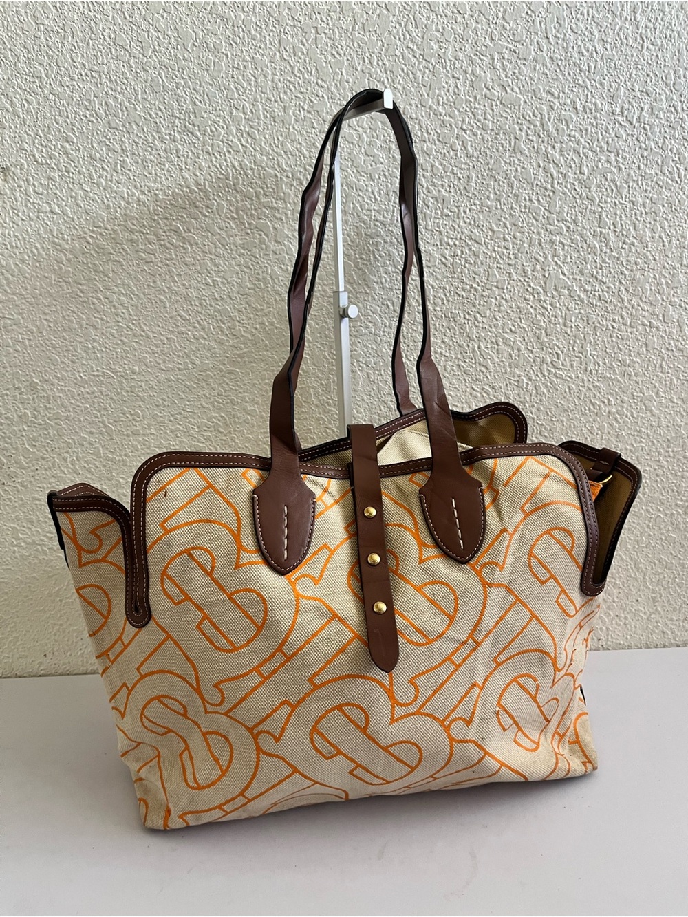 Burberry TB canvas tote bag - Picture 2 of 15